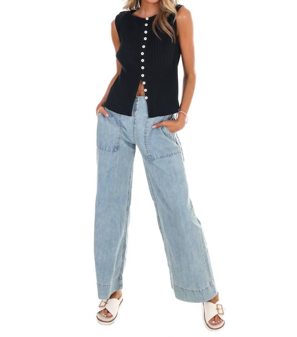 NEW FREE PEOPLE simple chic tilly vest in black